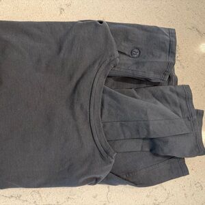 Blue Gray Crew Neck Long sleeve